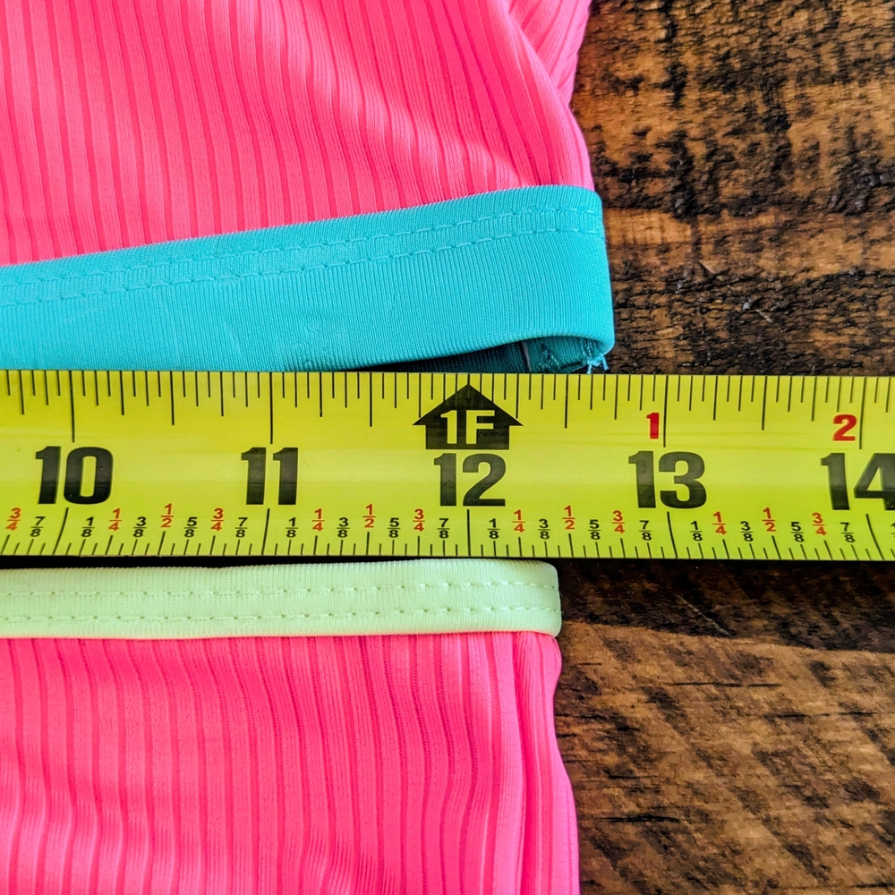 Justice Girls Two-Piece Bikini with Cross Back Straps Pink Punch Size Large NWT - Picture 10 of 10